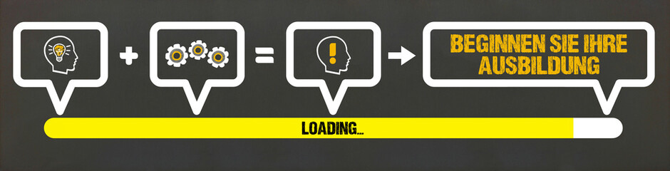 Obraz premium Beginnen Sie Ihre Ausbildung