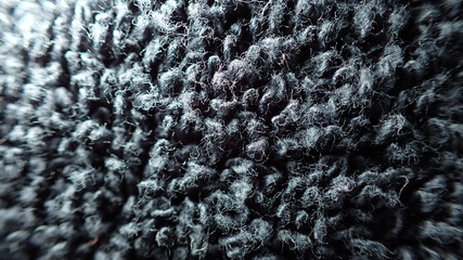 Close up macroscopic photo of wool fabric texture