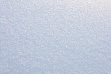 Pure, white snow, there is a place for text. Concept, frosty winter
