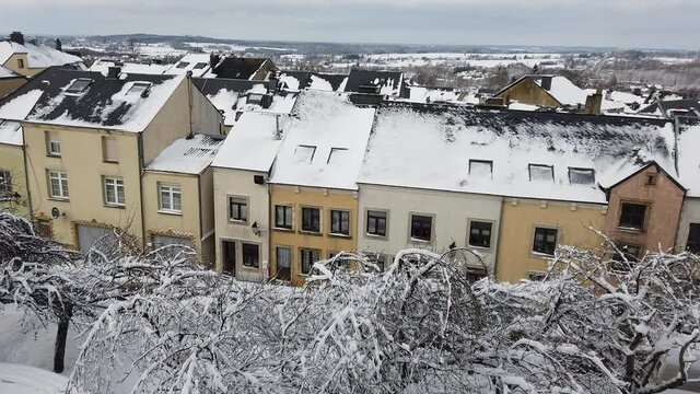 Belgique Wallonie Lorraine Arlon neige hiver paysage