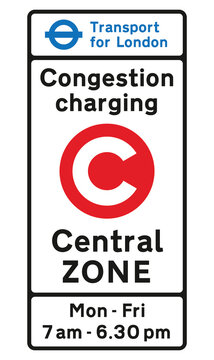 Entrance To Congestion Charging Zone Sign