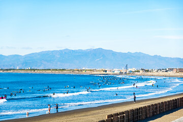 【神奈川県 江ノ島】湘南の海風景