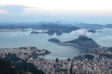 Fototapeta na wymiar Landscape of Rio de Janeiro in Brazil.