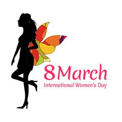 International women's day poster. Woman sign. Origami design template. Happy Mother's Day. Eps10 vector illustration.