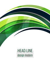 Abstract wave background with copy space. For business technical design templates, web design, presentations. Vector