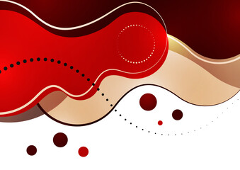 Abstract illustration of smooth color wave and lines. Creative template for your design.