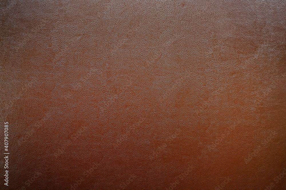 Sticker Dark brown leather texture can be use as background 