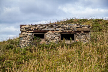 Abandoned old military fortifications