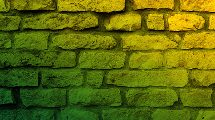 Color brick wall texture background.