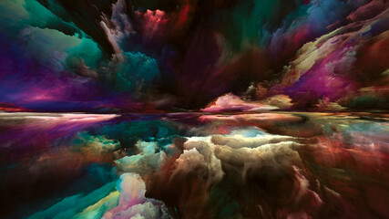 Obraz na płótnie Canvas Vision of Land and Sky