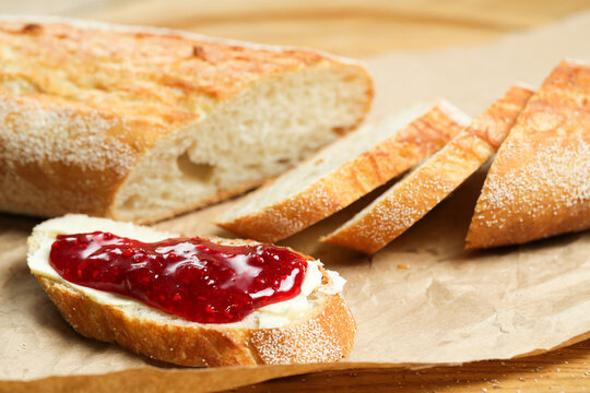slices of bread with jam