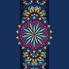 luxury ornamental colorful mandala design background