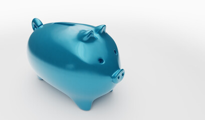 Piggybank on white background. Piggy bank