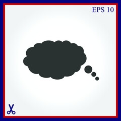 Bubble speech vector icon