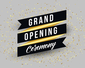 grand opening ceremony invitation banner template design
