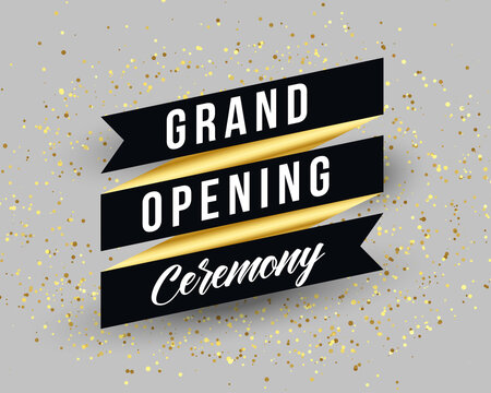 Grand Opening Ceremony Invitation Banner Template Design