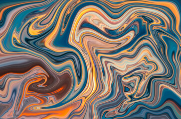 Marble ink colorful. Colors of the ocean. Marble pattern texture abstract background. can be used for background or wallpaper.
