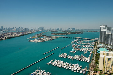Fototapeta premium Port in Miami