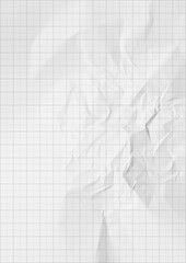 Millimeter graph white paper background