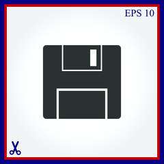 Vector floppy disk icon