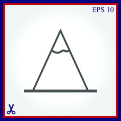 Vector Mountains Icon Symbol