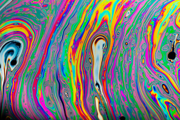 Fondo abstracto de colores de una pompa de jabon