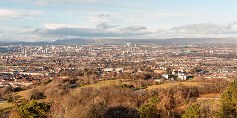 View of Glasgow from Cathkin Braes Country Park