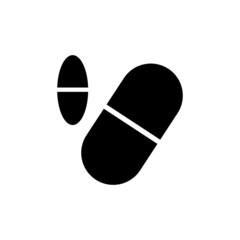 Pills medicine vector icon medical pills icon