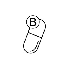 Vitamin B  icon.  icon for website design and development. Vector design