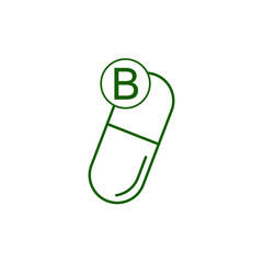 Vitamin B  icon.  icon for website design and development. Vector design