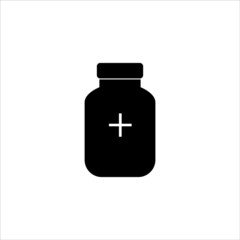 Medicament icon. Isolated vector pharmaceutical  symbols. simple style medical  design glyph icon