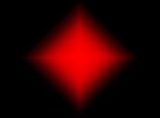 red rhombus on black background.