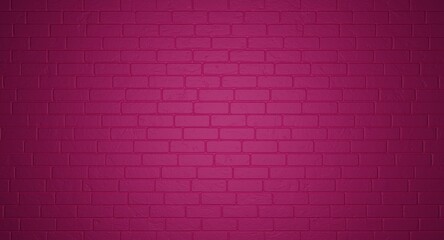 Fototapeta na wymiar Pink brick wall. Interior background. Grunge backdrop. Modern design.