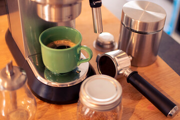 Home espresso coffee machine - Cup of coffee