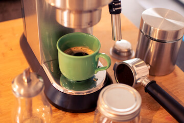 Home espresso coffee machine - Cup of coffee