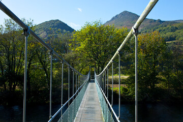 Obraz premium Río Narcea,,tramo medio alrededor de Oviñana, Asturias