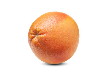 .Large grapefruit isolated on a white background. Ripe citrus fruit.