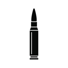 bullet icon. Weapon ammo sign. vector illustration
