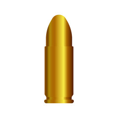 bullet icon. Weapon ammo sign. vector illustration