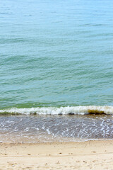 beautiful beach coastline with blue water