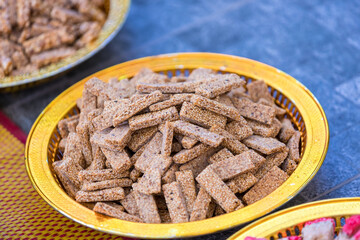 Ancient Thai sweets Thai 
dessert. Sweets in Thai wedding ceremony