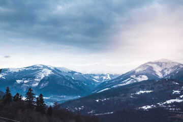 Moody wintry Tatra mountains