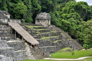 Paisajes y localizaciones de las ruinas mayas de Palenque, en el estado de Chiapas, en el sureste...