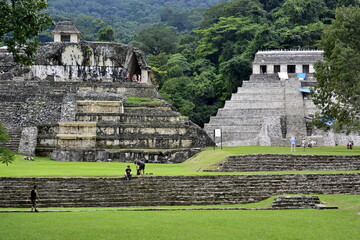 Paisajes y localizaciones de las ruinas mayas de Palenque, en el estado de Chiapas, en el sureste...