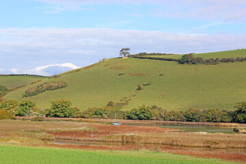 Fototapeta premium Dart Valley, Devon in autumn 