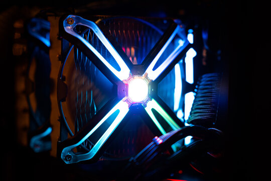 powerful modern and beautiful computer or server background and screensaver