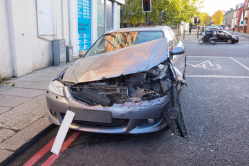 Car broken accident