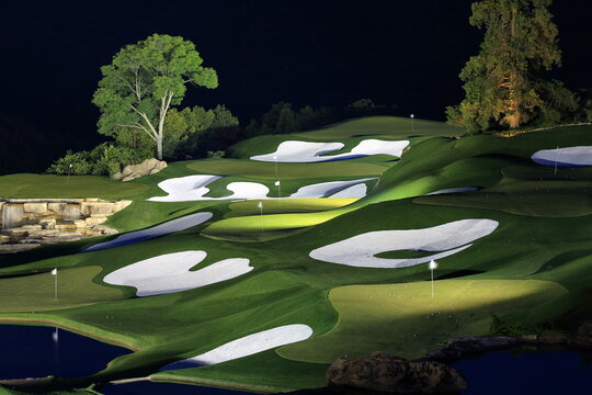 Driving Range At Night