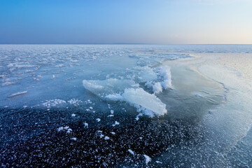 photo of a frozen lake / calm sky ukraine