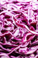 Fototapeta premium Sliced fresh red cabbage